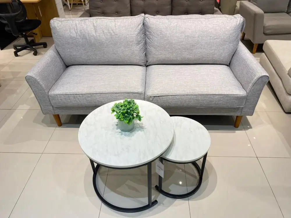 CLEARANCE BUNDLING SOFA 3 SEATER + MEJA TAMU ‼️