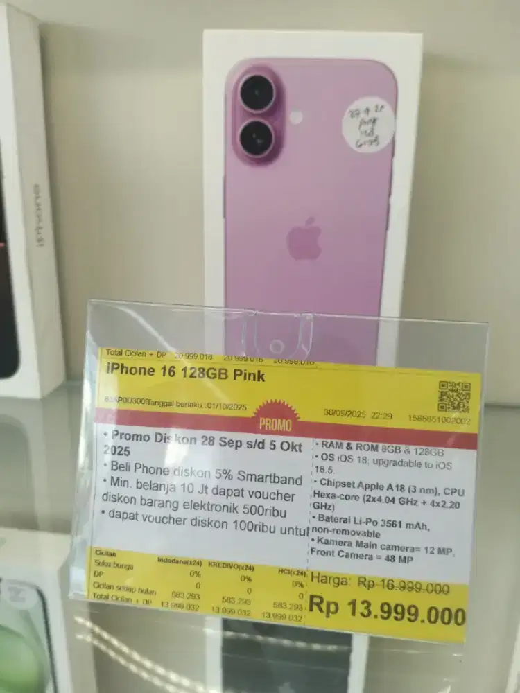 Promo cicilan iPhone 15 128gb