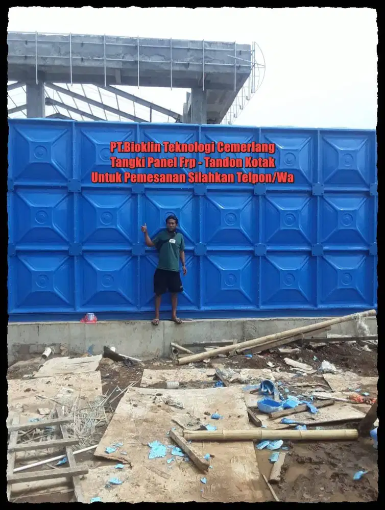 Tangki Panel, Rooftank Kotak, Toren Air FRP, Tangki Air Kotak, Roof Ta