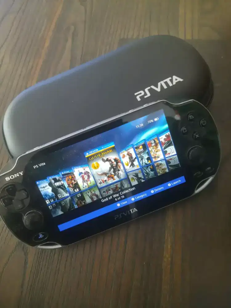 Sony Ps Vita 3G/Wifi Crystal Black 64gb Fullgames Psvita Bandung