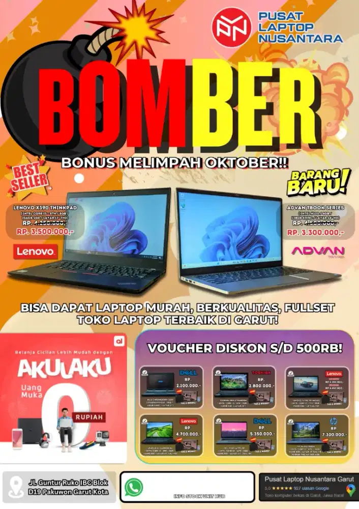 Laptop seccond harga mulai dari 1,9jt sd 7jtan untuk segala keperluan