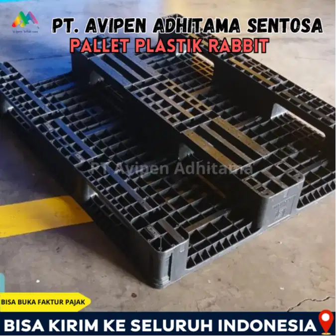 Pallet Plastik Rabbit Industri Tatakan Gudang Heavy Duty Surabaya