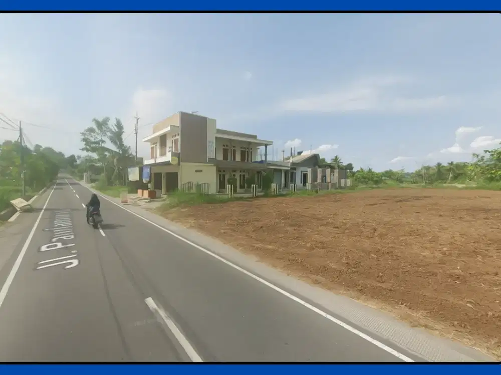 Tepi Jalan Utama Tanah Di Palagan Mlati Sleman