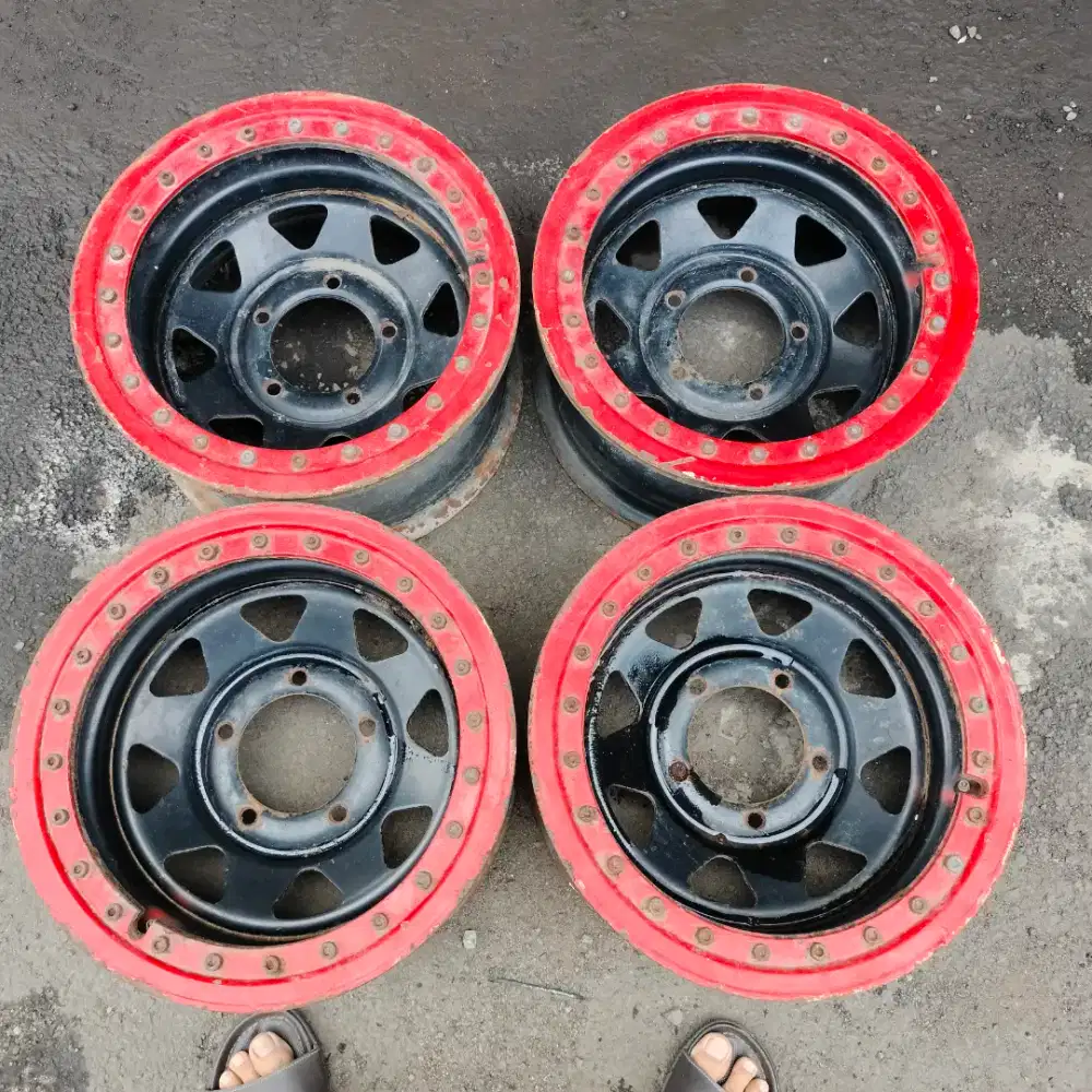Velg kaleng AVANTEK Ring 15x7 pcd 5x139,7 ET -11 Taft Rocky Jimny