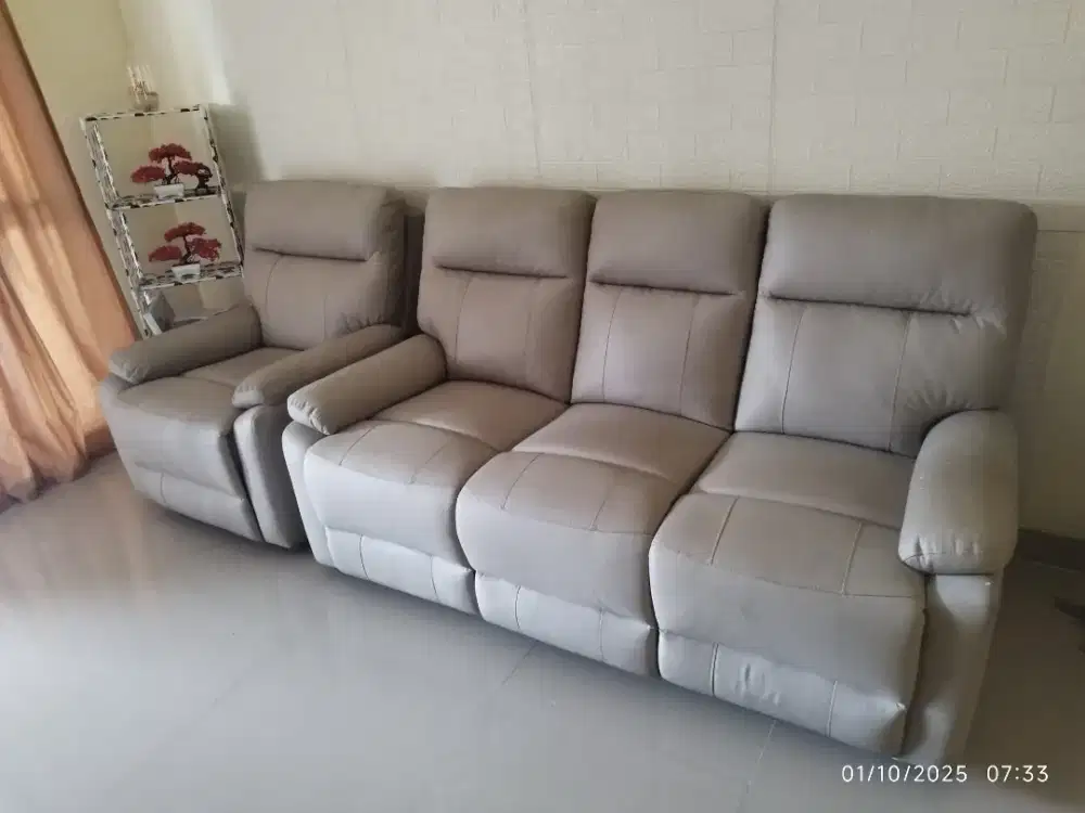 Scandia sofa recliner 3 seat dan 1 seat