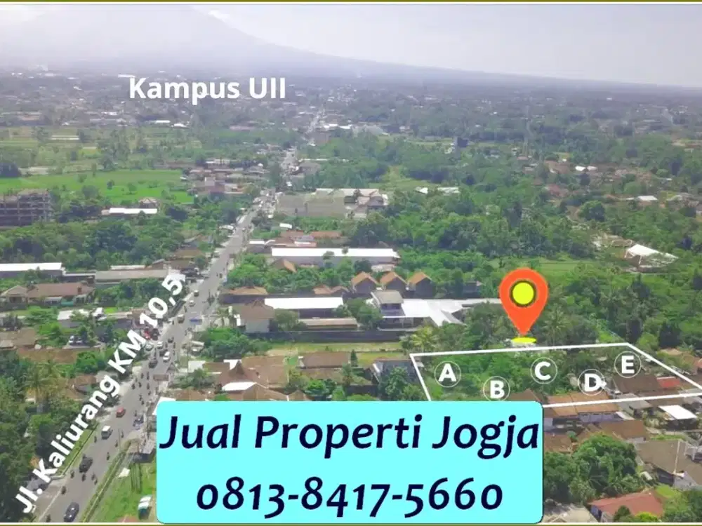 Cocok Bangun Kos Tanah Pekarangan Dijual Cepat 6Km Kampus UGM JOGJA
