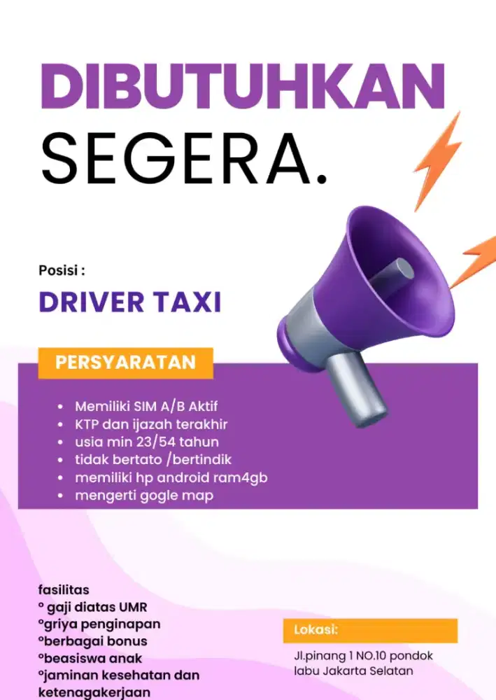 Lowongan driver