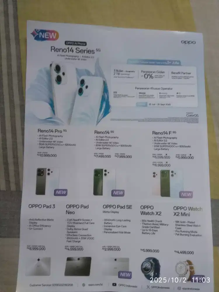 KREDIT HP OPPO ALL SERIES