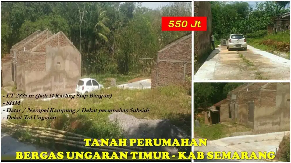 Tanah Perumahan di Bergas Ungaran Timur Kab Semarang