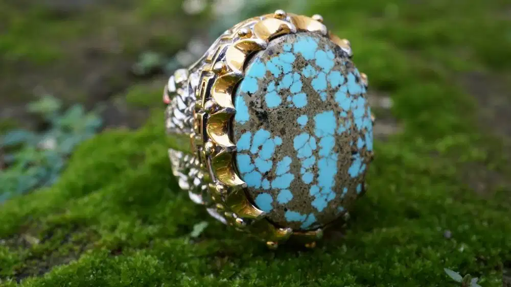 Batu pirus persia cincin perak lokasi BEKASI harga NEGO