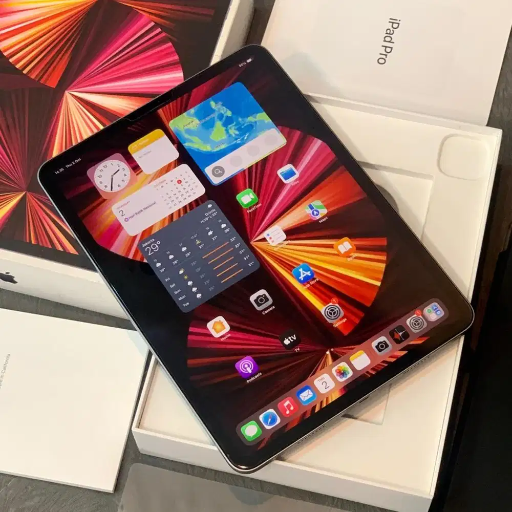 BH 89% IPAD PRO M1 128GB WIFI LENGKAP ORI