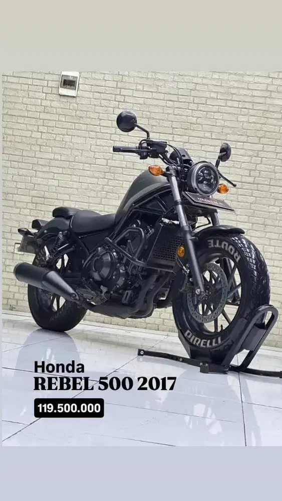 Honda Rebel 500 CMX ABS 2017 Low KM Good Condition - Zaky Mustika