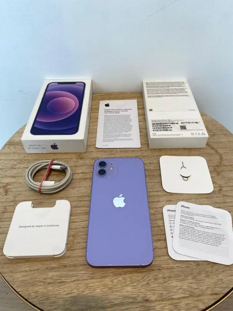 Second iBox Garansi On iPhone 12 128GB Purple Fullset