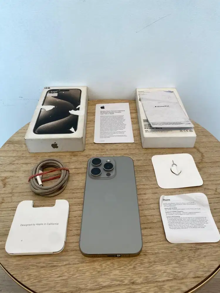 Second iBox iPhone 15 Pro 128GB Natural Titanium Fullset
