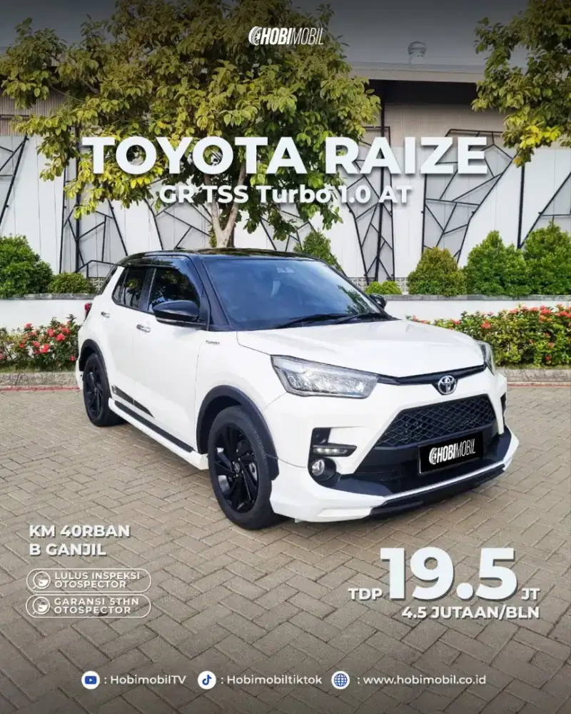 Raize GR sport 1.0 turbo at two-tone 2021