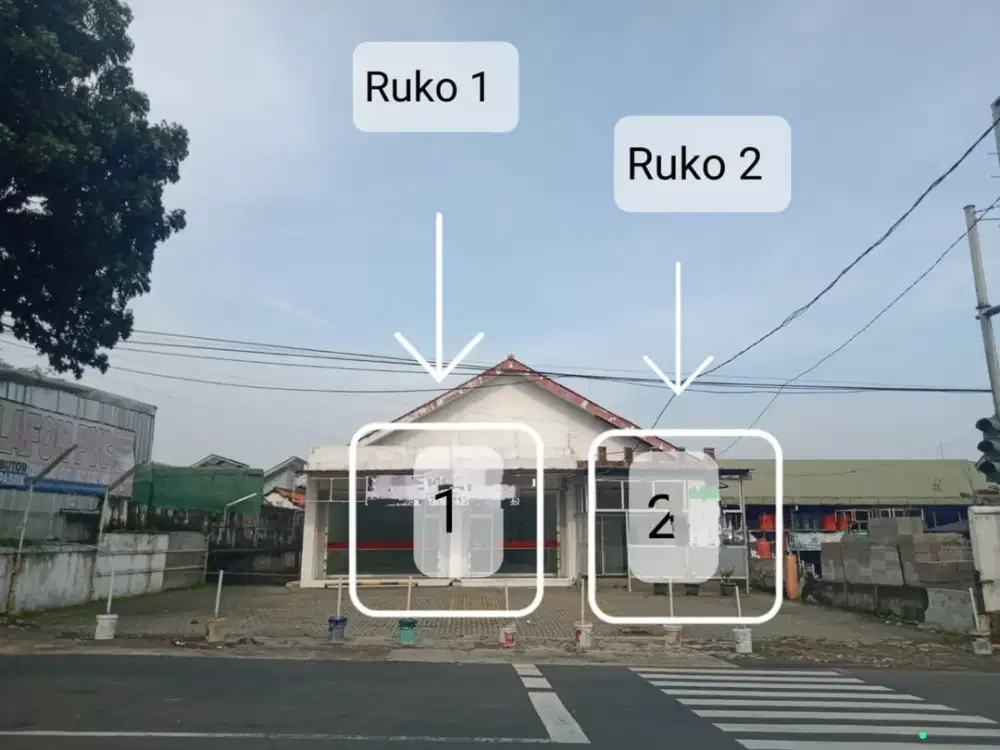Disewakan  Tanah dan bangunan Ruko , Lokasi sangat strategis jarang ada  dipinggir jalan Raya