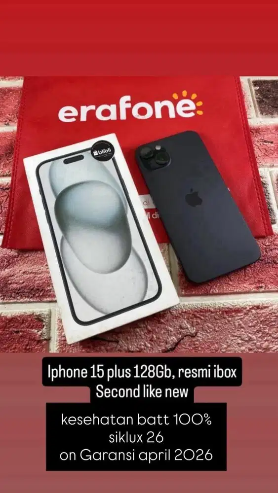 iPhone 15 Plus 128 gb iBox Bh 100