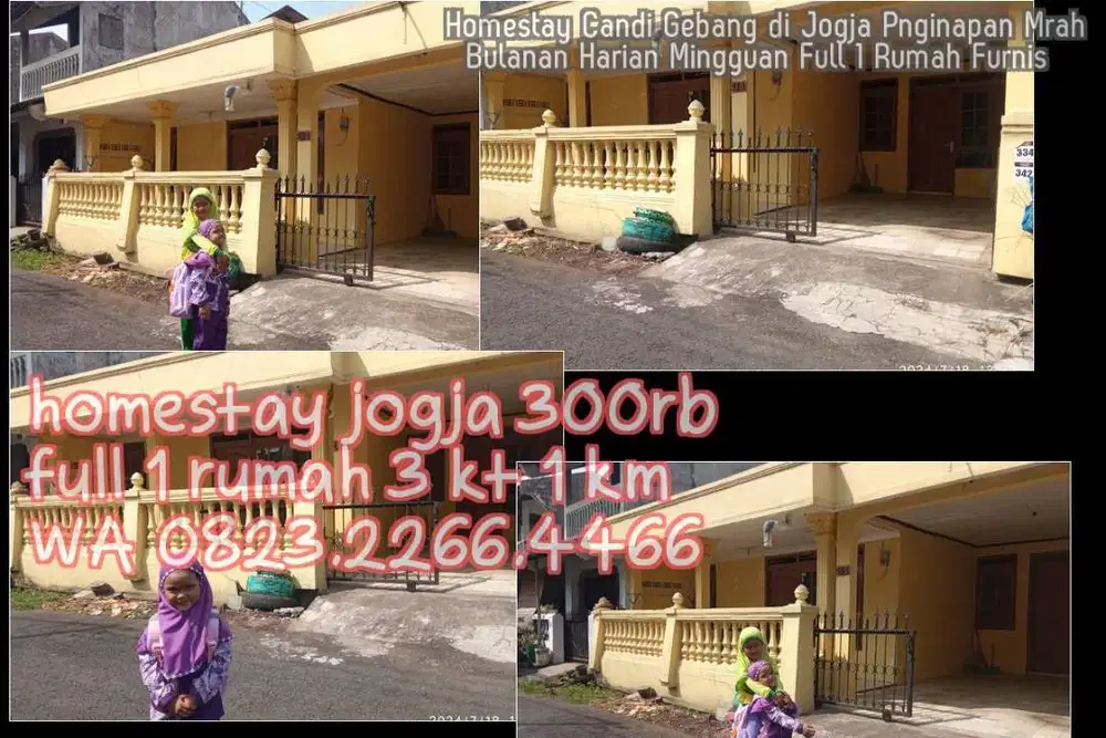 Homestay Candi Gebang di Jogja Pnginapan Mrah  Bulanan Harian Mingguan