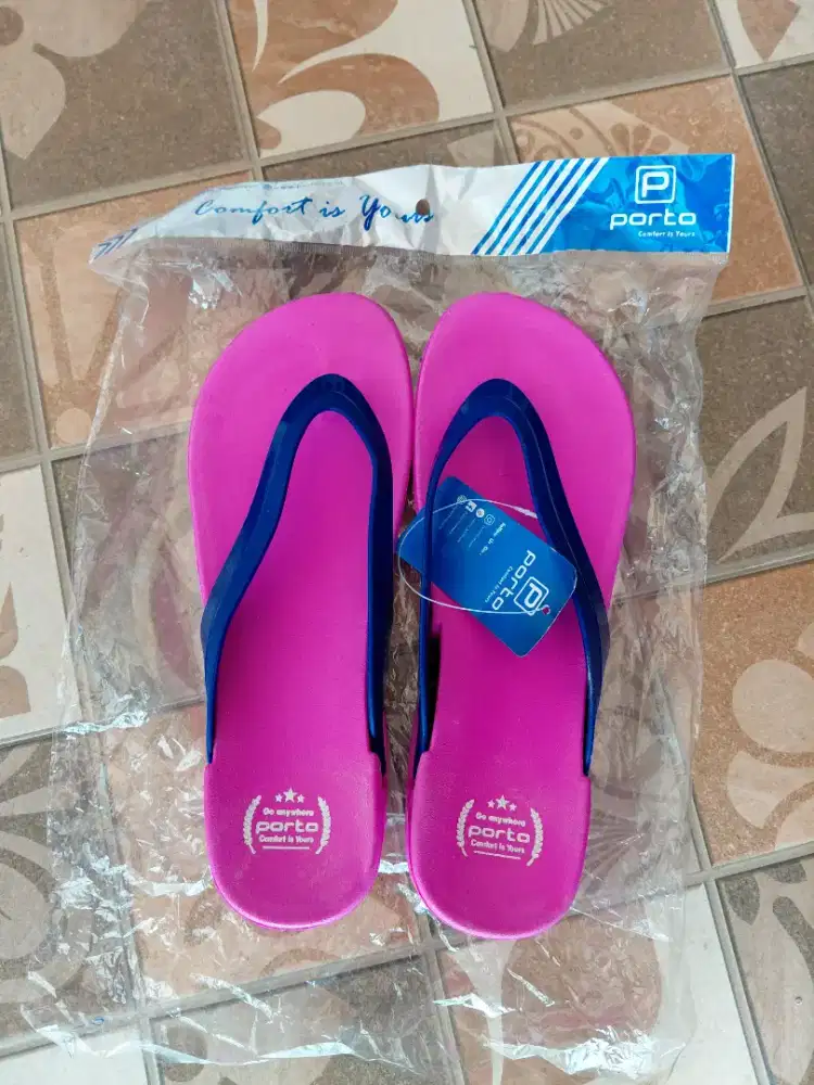 Jual sandal wanita merk porto size 40 masih baru