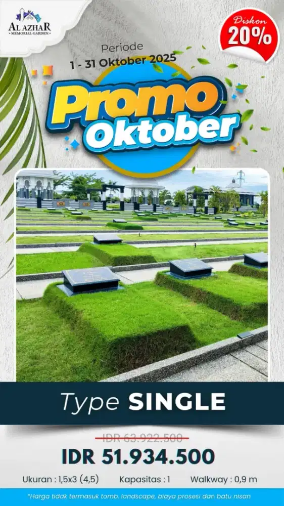 Kavling makam muslim No 1 di Indonesia Al Azhar memorial garden (AMG)