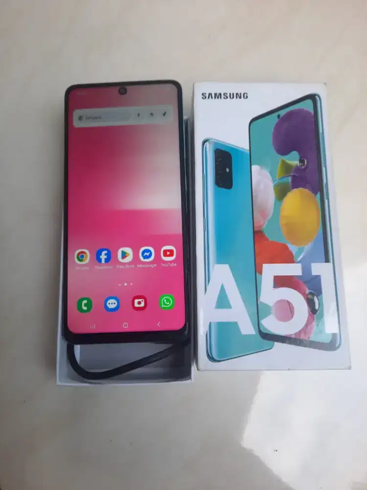 Samsung A51 ori ram 6/128 lengkap