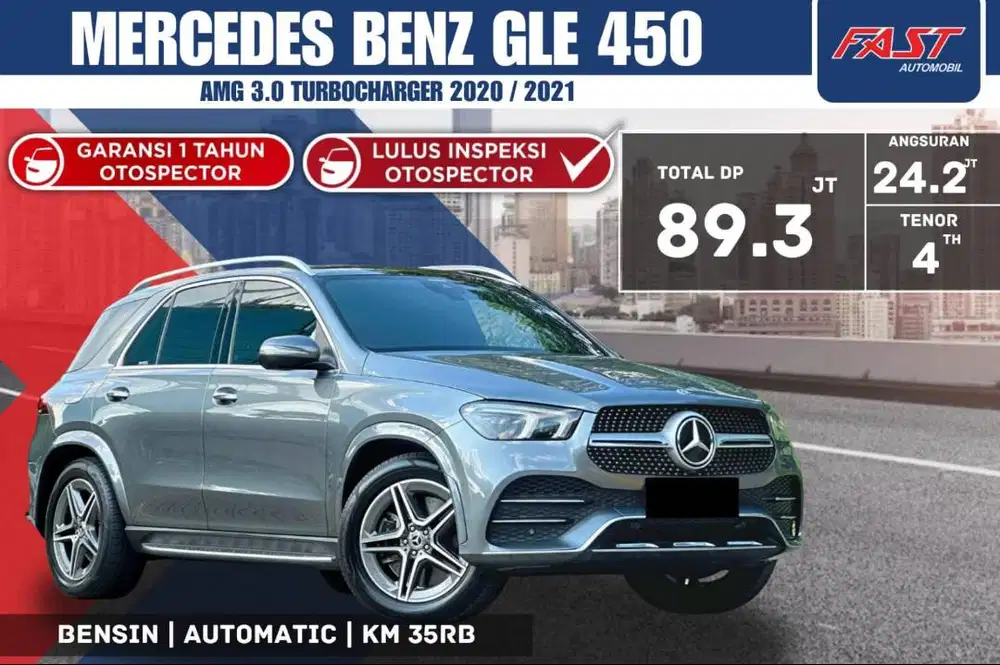 MERCEDES BENZ GLE 450 AMG 2021 / 2020 LOW KM.35RB & PAJAK PANJANG#F5ST
