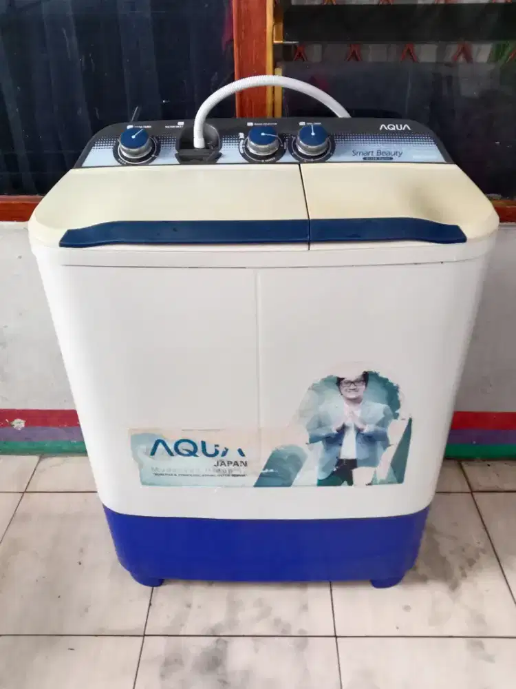 jual mesin cuci aqua 7.5kg mesin halus body mls tenaga kenceng,ori