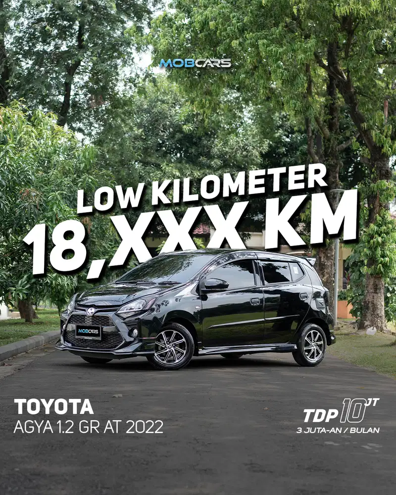 Free Bensin & E-Toll Agya 1.2 GR AT Matic 2022 Bensin Hitam
