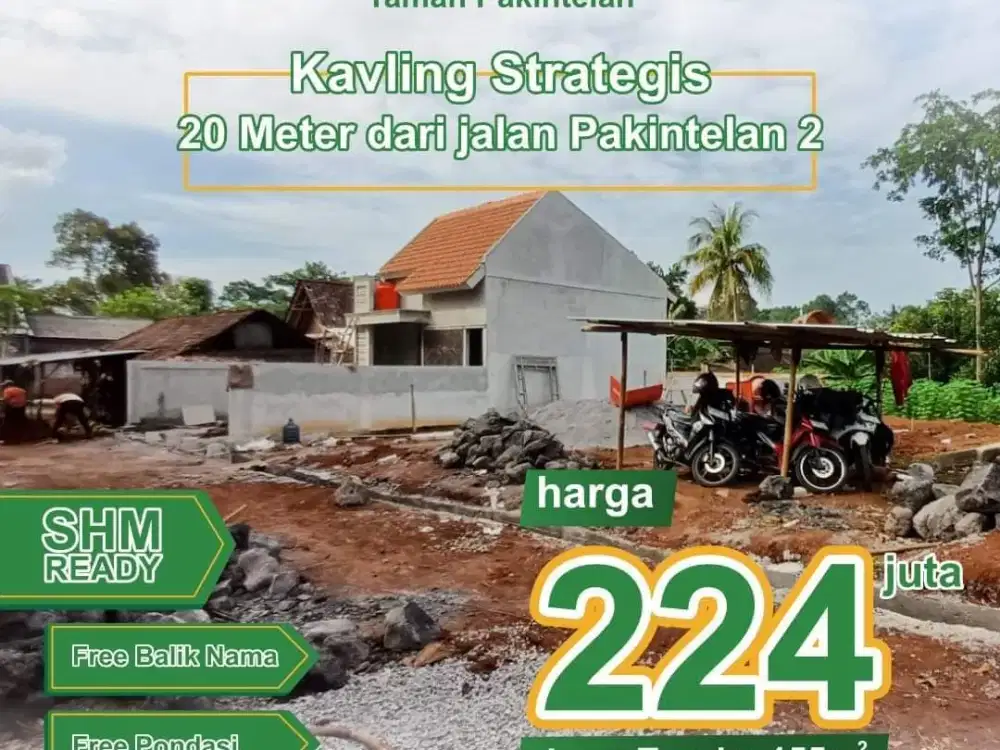 Ready Kavling Strategis Taman Pakintelan Murah dan SHM Ready