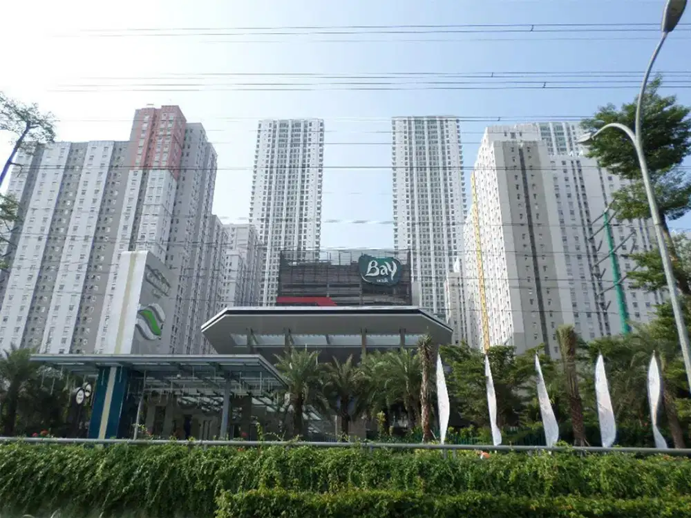 sewa cepat dan murah apartemen greenbay pluit 3br jadi 2 br furnished