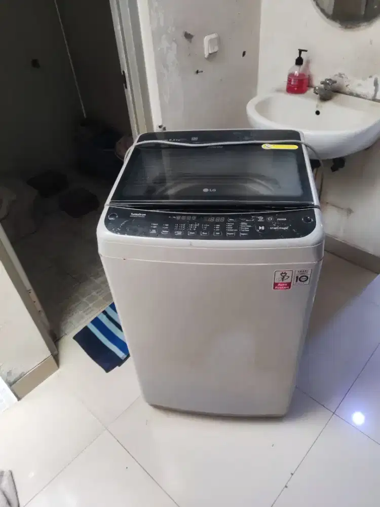JUAL BEKAS & MATI MESIN CUCI LG 8.5 KG TOP LOADING (BONUS DISPENSER)