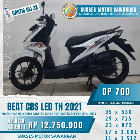 DI JUAL CASH, KREDIT, TUKAR TAMBAH HONDA BEAT CBS LED TH 2021