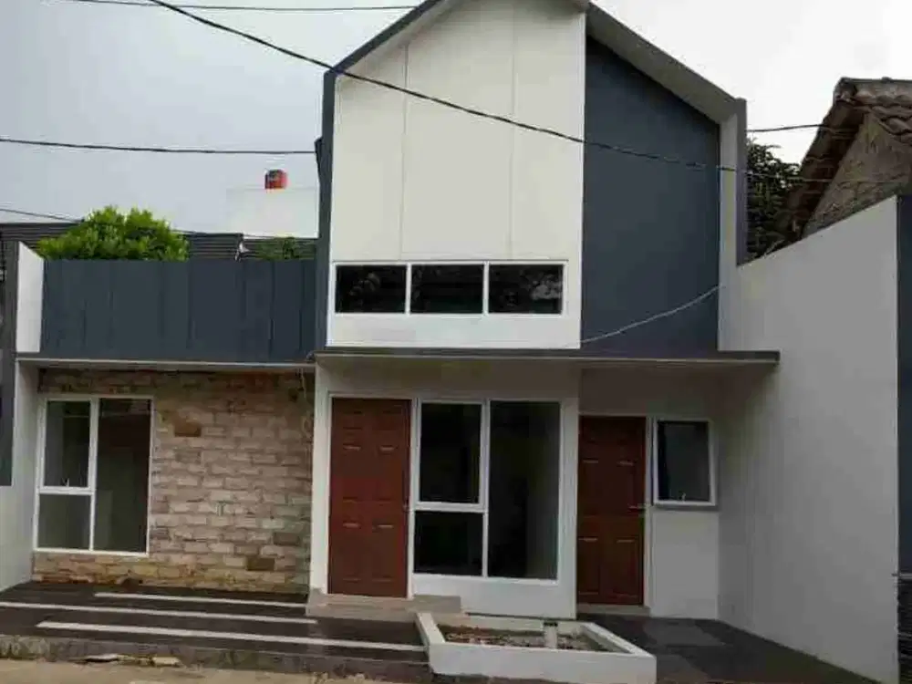 Rumah Sukaraja+ mezzanine 3 kamar tidur lahan luas bebas banjir KPR strategis stasiun Cilebut dan tol BORR Bogor