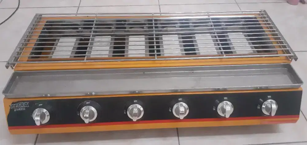 Kompor Panggangan 6 Tungku Getra Bekas