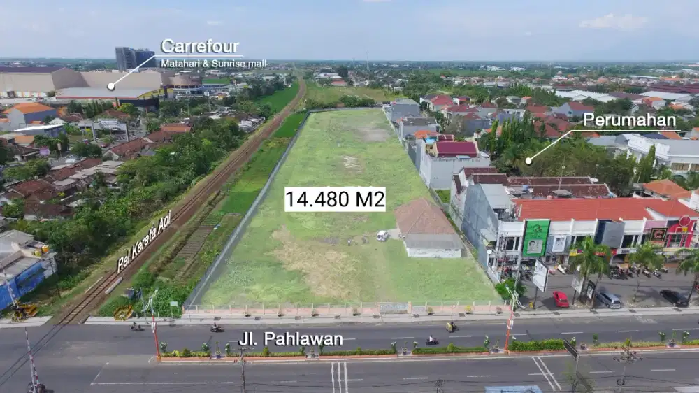 SALE TANAH KOMERSIAL PUSAT KOTA (COCOK UNTUK BUKA USAHA / PADEL COURT)