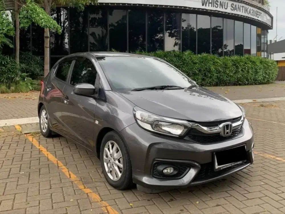 UNIT ISTIMEWA!! HONDA NEW BRIO 1.2 E CVT MATIC 2019 ABU-ABU KM 41RB
