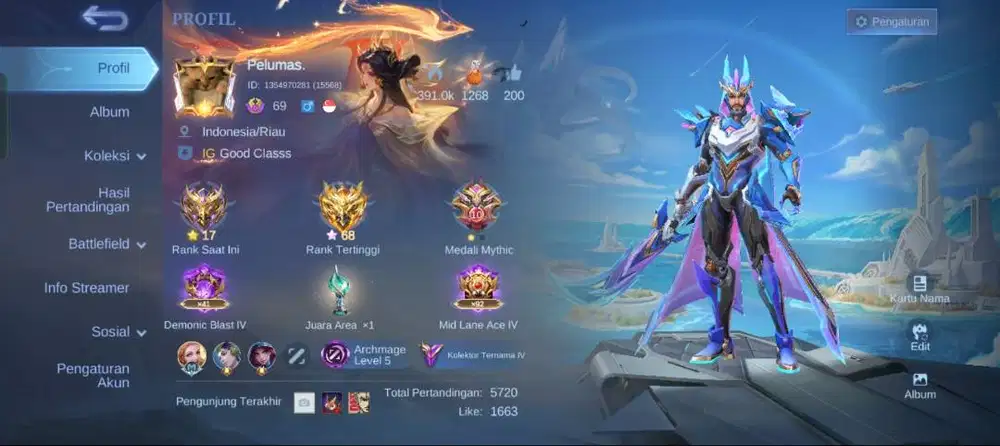 Jual akun ML terpercaya