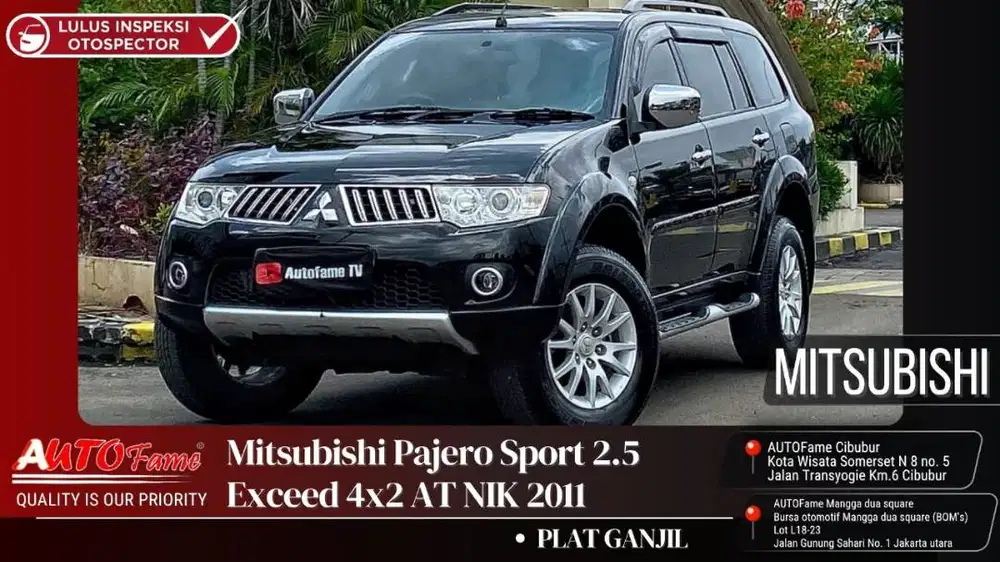 Mitsubishi Pajero Sport 2.5 Exceed 4x2 AT NIK 2011
