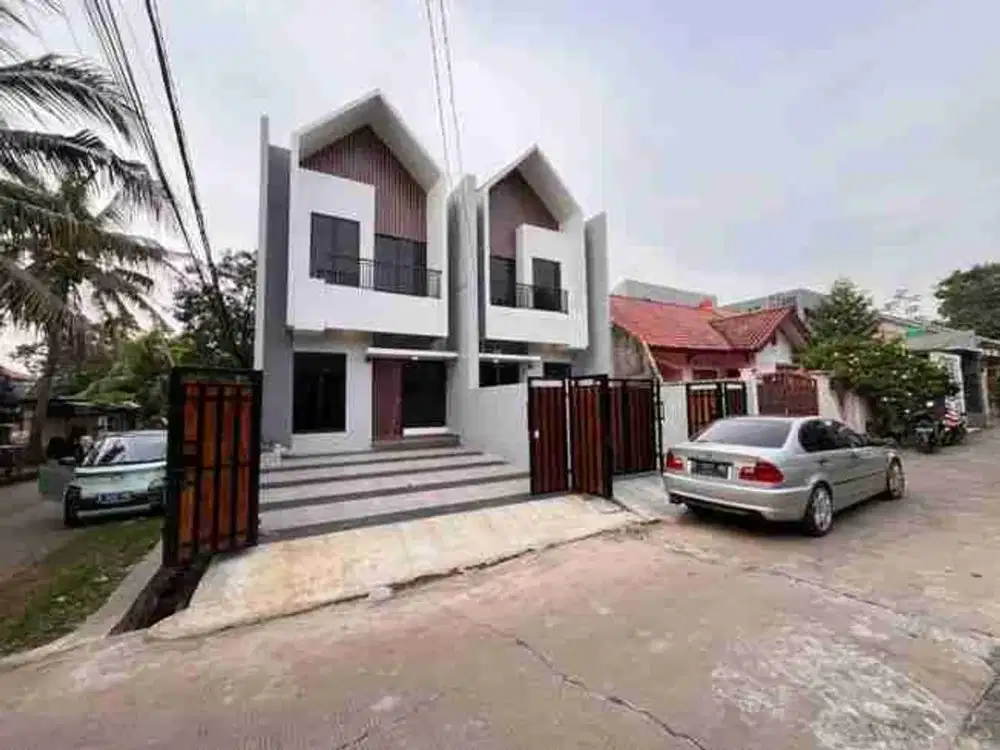 Rumah Baru SIAP HUNI dengan konsep Scandinavian Modern  di Komplek Asabri Jatiasih Super Adem Design Super Mewah Anti Banjir