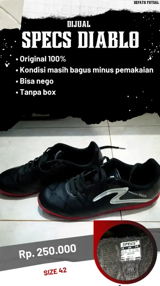 SPECS Diablo Sepatu Futsal
