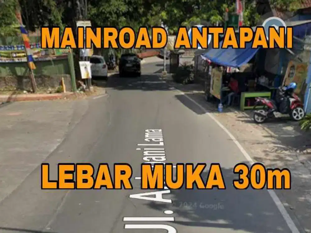 TANAH MURAH DI JALAN UTAMA ANTAPANI, COCOK UTK USAHA, CLUSTER, RUKO DL