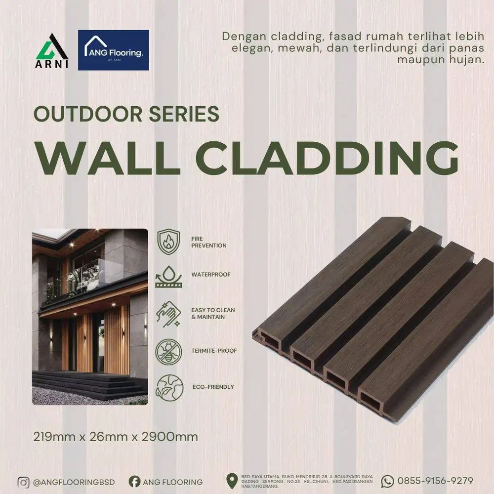 Wall Cladding | Panel Dinding 3D Tahan Air & Tahan Api