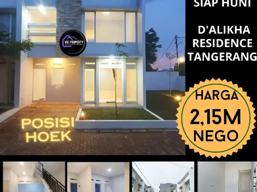 DIJUAL RUMAH BARU SIAP HUNI BAGUS MEWAH DI  D ALIKHA RESIDENCE