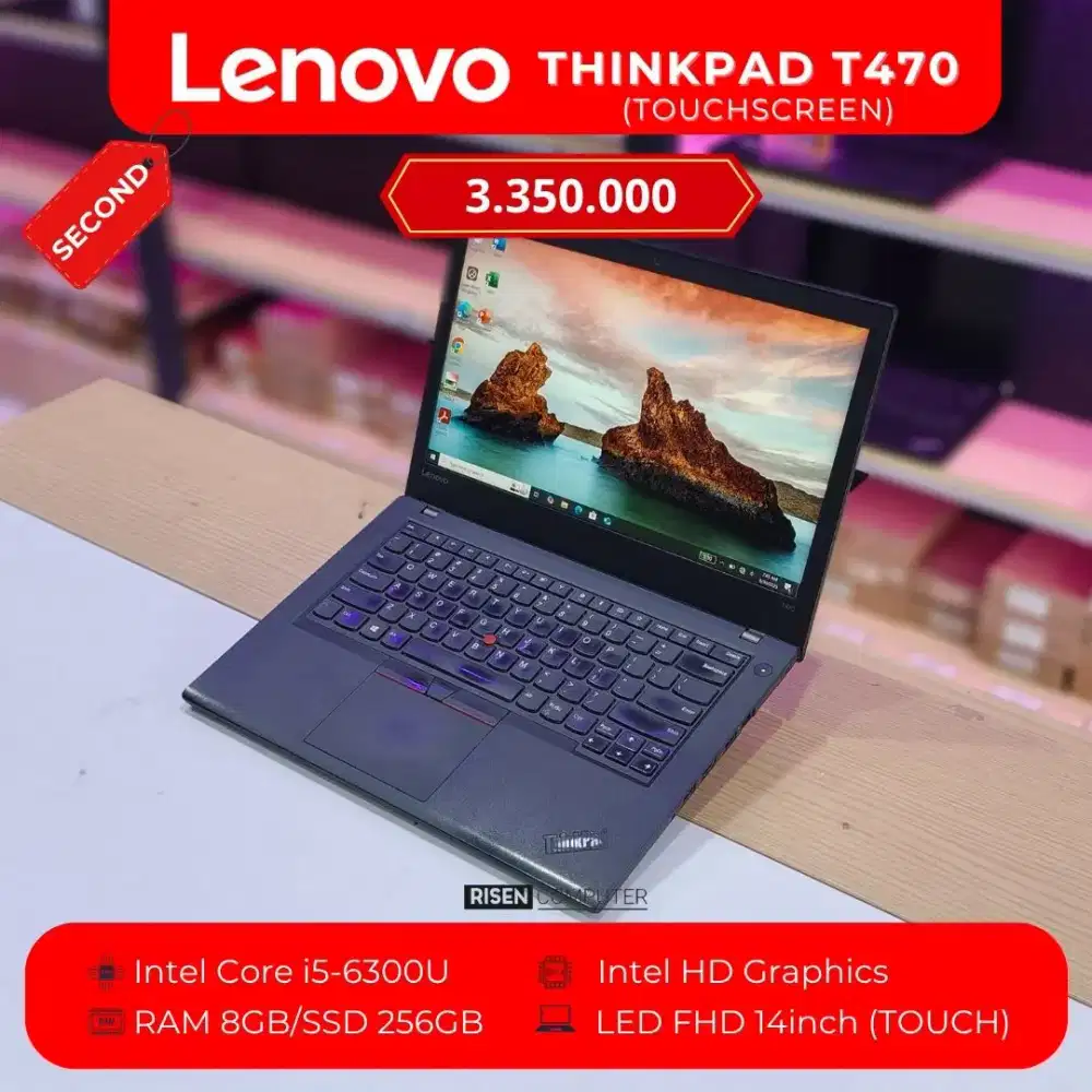 LENOVO THINKPAD T470 Core I5-6300U HD 14inch RAM 8GB SSD 256GB
