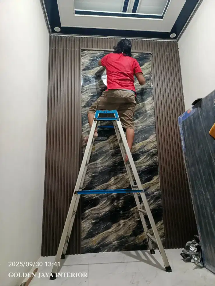 JASA MURAH,WALLPAPER VINILL WALPANEL PVC  WALMARBEL
