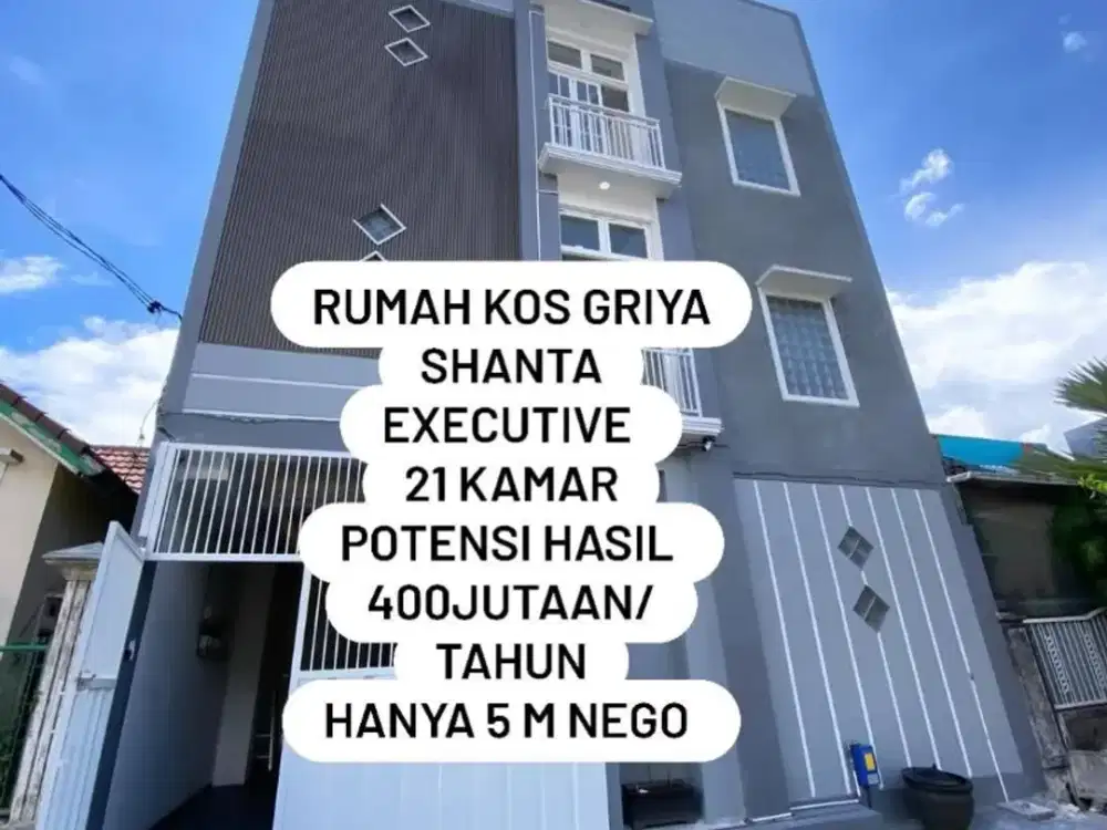 Rumah Kost Griya Shanta Executive Bangunan Baru
