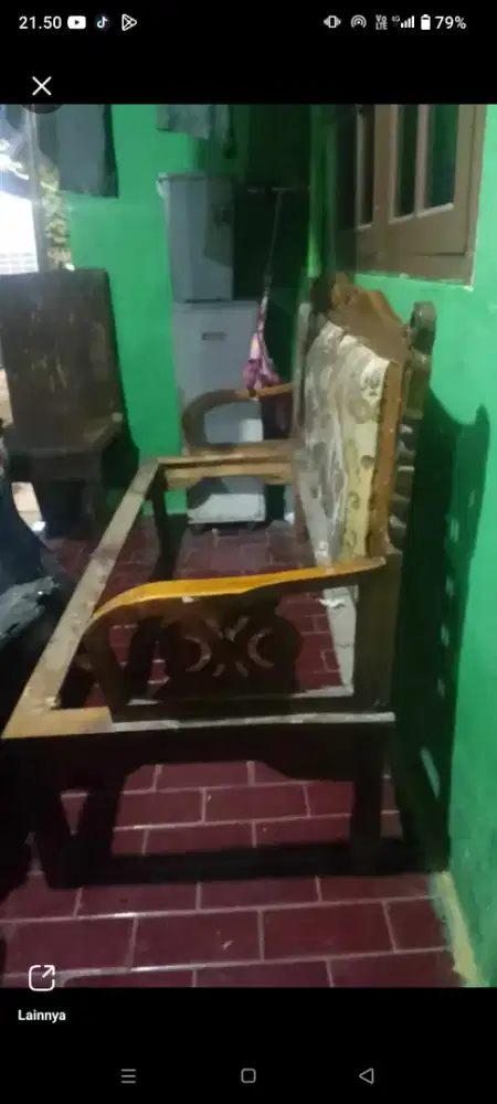 Jual kerangka sofa jati bekas