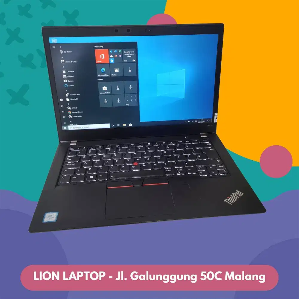RAM 8GB Core i5 gen 8 Touchscreen Lenovo Thinkpad T480s SLIM [02|10]