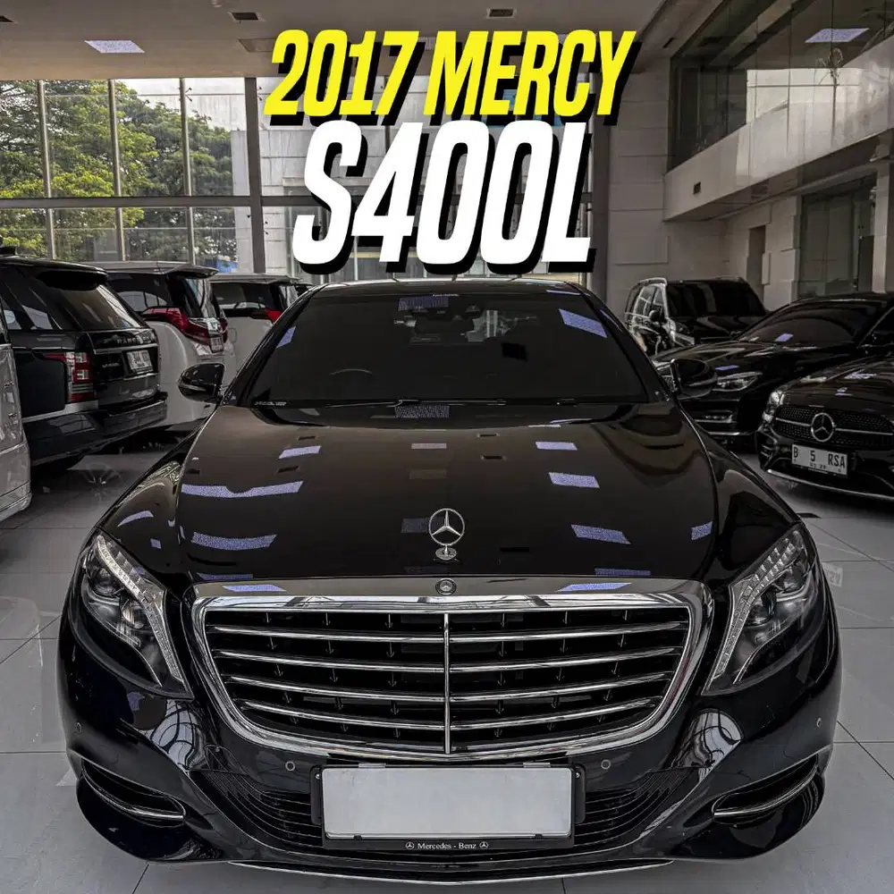 Mercedes Benz S400 L 2018 NIK 2017 Black on Black Mercy S 400 Hitam