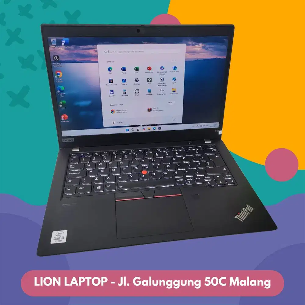 Core i5 Gen 10 slim mulus RAM 8GB SSD 256 Lenovo Thinkpad X13 [02|10]